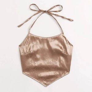 COPY - New w/o Tags Satin Bandanna Halter Top